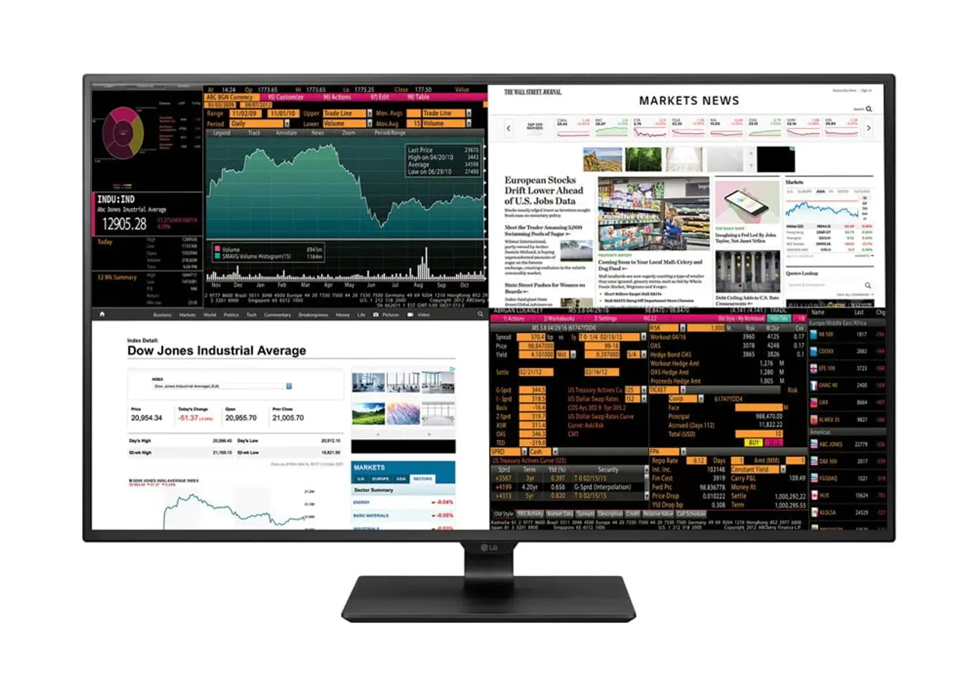 جدیدترین مانیتور 4K ال جی با پنل 42.5 اینچی و قابلیت نمایش چهار تصویر همزمان