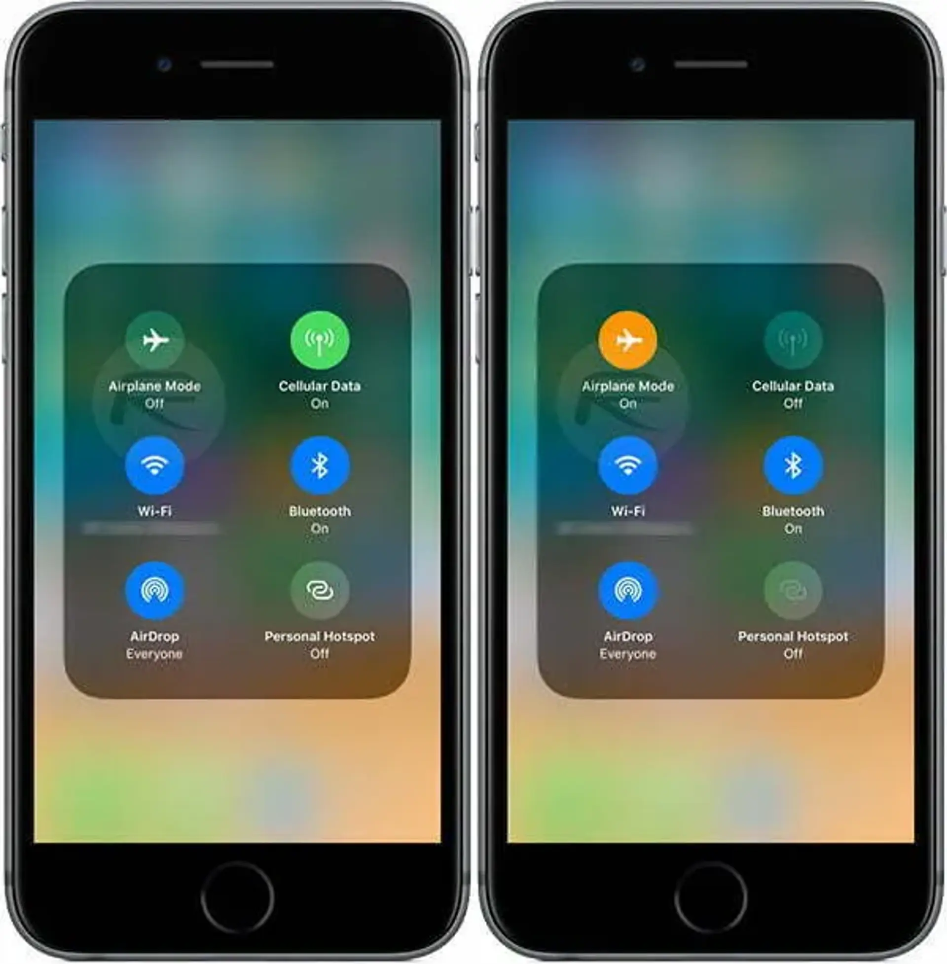 امکان روشن ماندن بلوتوث و وای‌فای در iOS 11 هنگام فعال کردن حالت پرواز