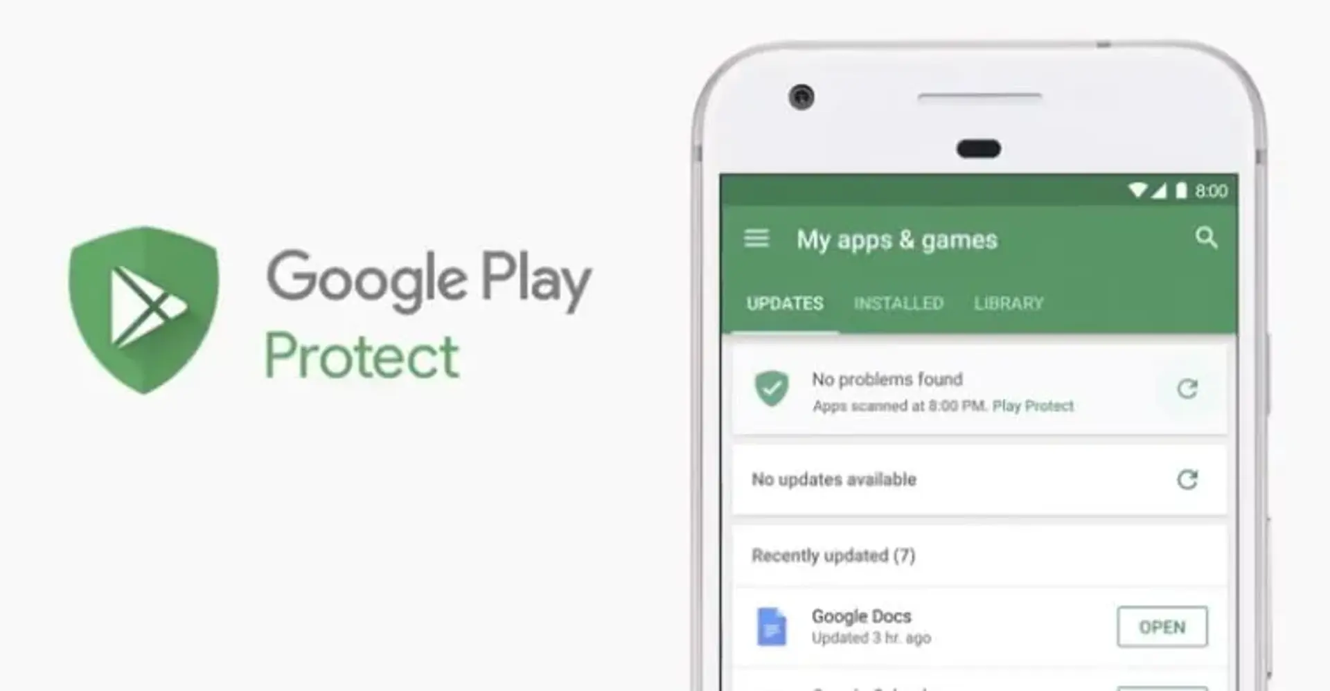 با کمک اپلیکیشن  Google Play Protect سیستم اندرویدی شما در امان است
