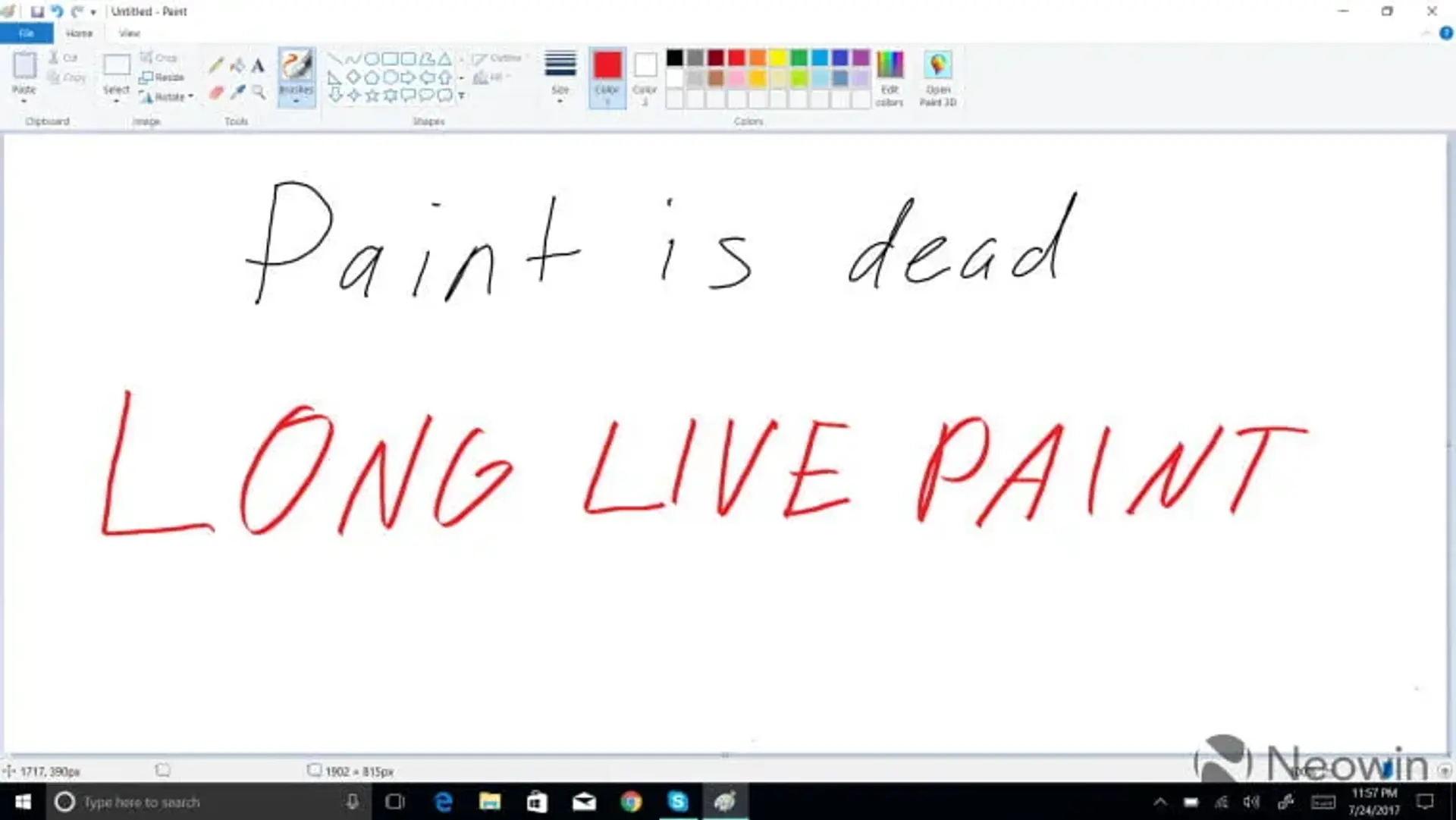 Paint ویندوز از طریق Windows Store باقی خواهد ماند