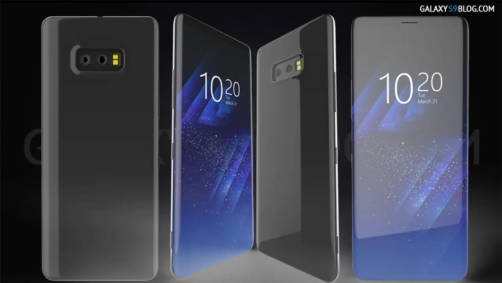 طرح مفهومی جدید Galaxy S9 : یک گوشی با چهار دوربین و کیفیت 4K