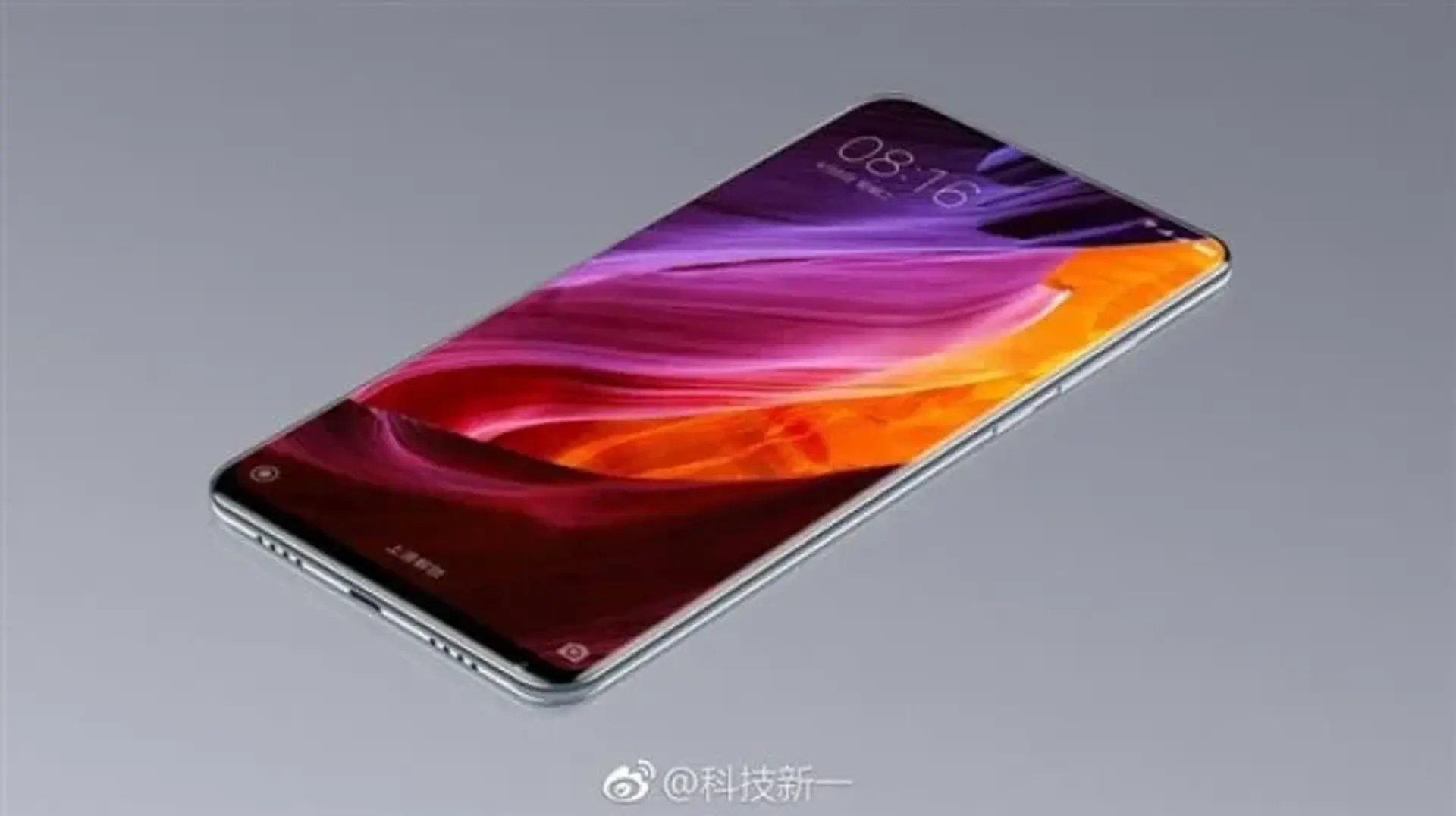 انتشار تصویر منتسب به شیائومی Mi Mix 2 با نمایشگری که به معنای واقعی تمام صفحه است !
