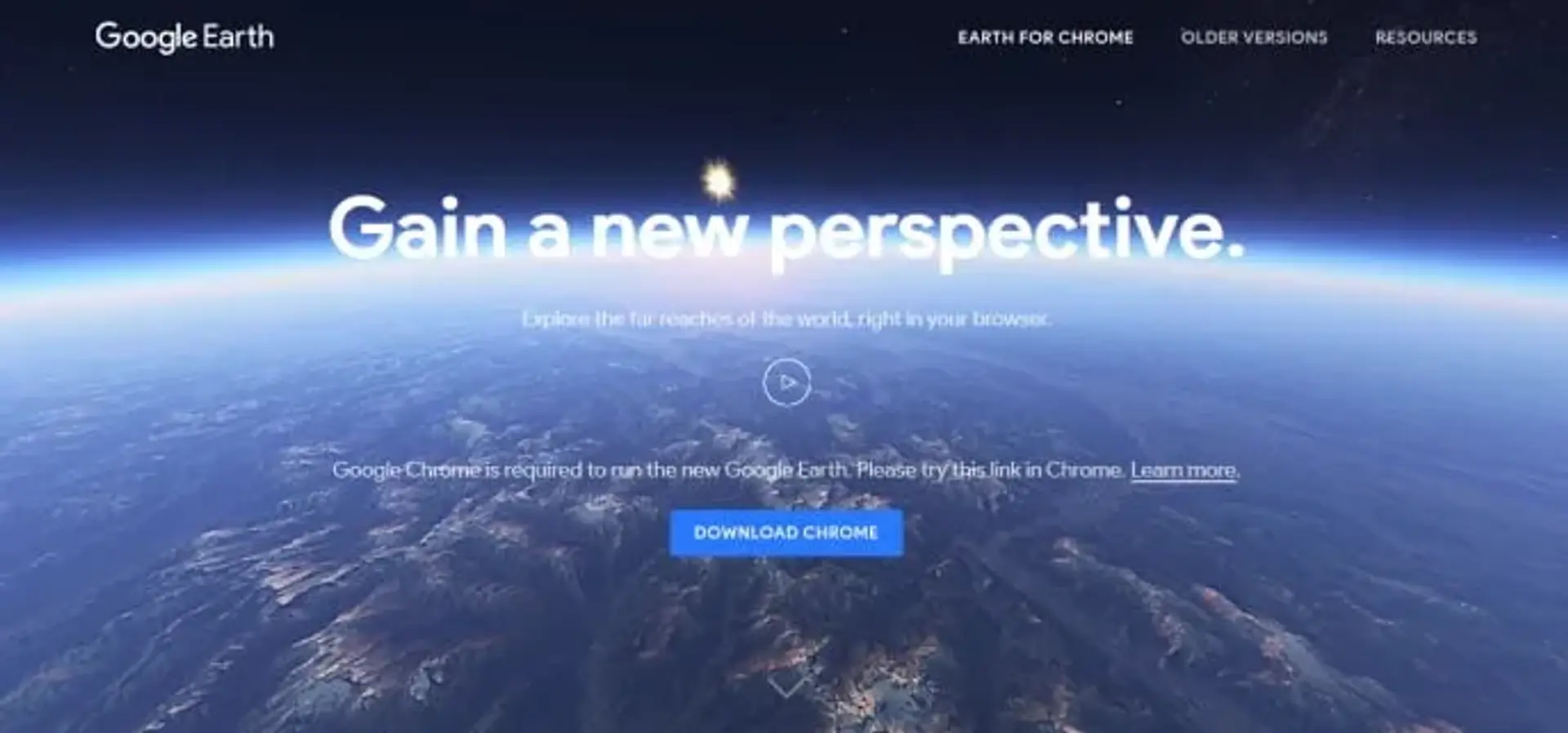 به روز رسانی جدید Google Earth  برای مرورگر کروم با ویژگی های خیلی خوب!