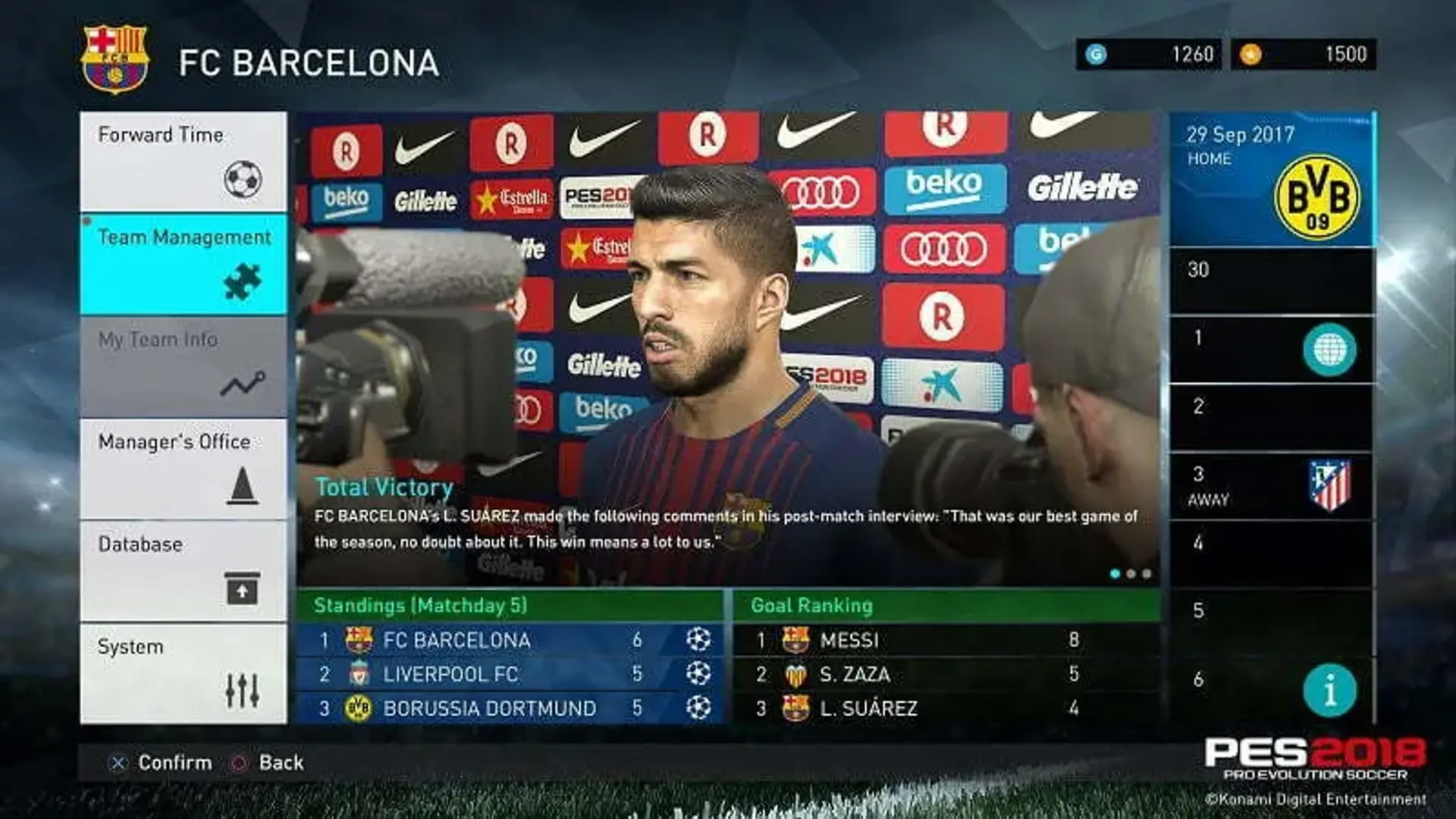 اولین بسته اپدیت PES 2018 منتشر شد، تغییرات زودهنگام در بازی