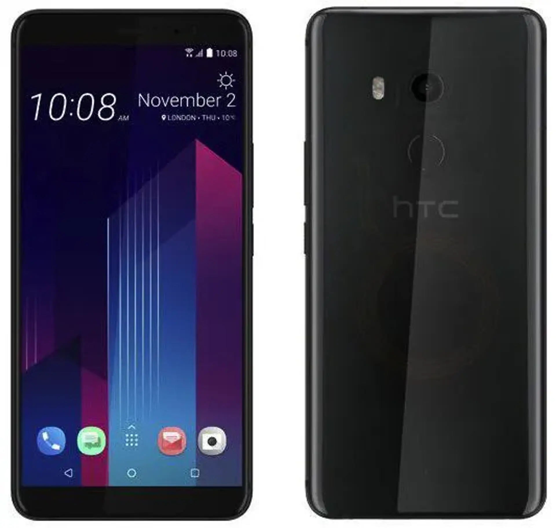 با پنل پشتی نیمه شفاف  HTC U11 Plus می‌توانید داخل گوشی را ببینید !