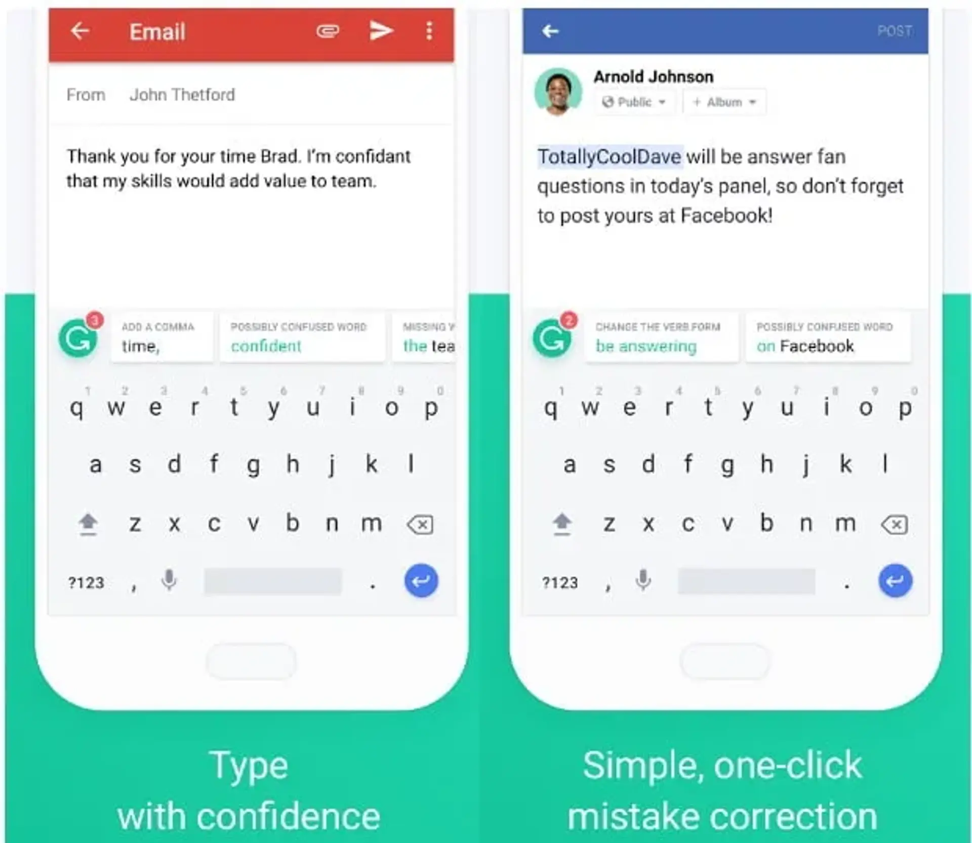 صفحه کلید Grammarly از سیستم عامل اندروید پشتیبانی می کند