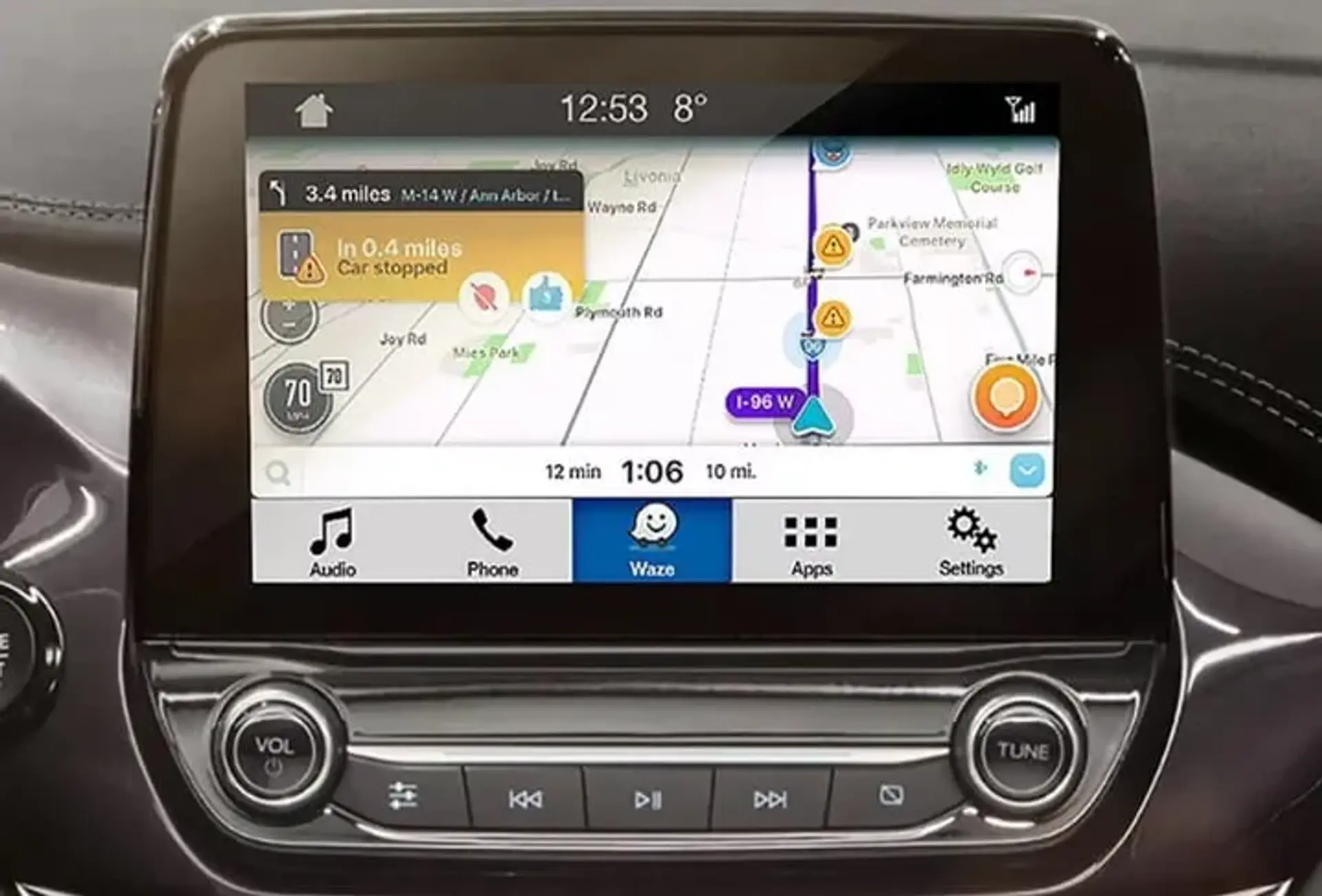 اپلیکیشن مسیریاب ویز (Waze ) روی خودروهای کمپانی فورد فعال شد (CES 2018)
