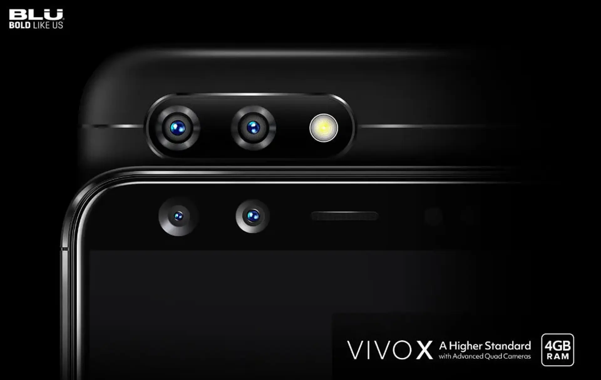 BLU VIVO X میان رده ای با چهار دوربین