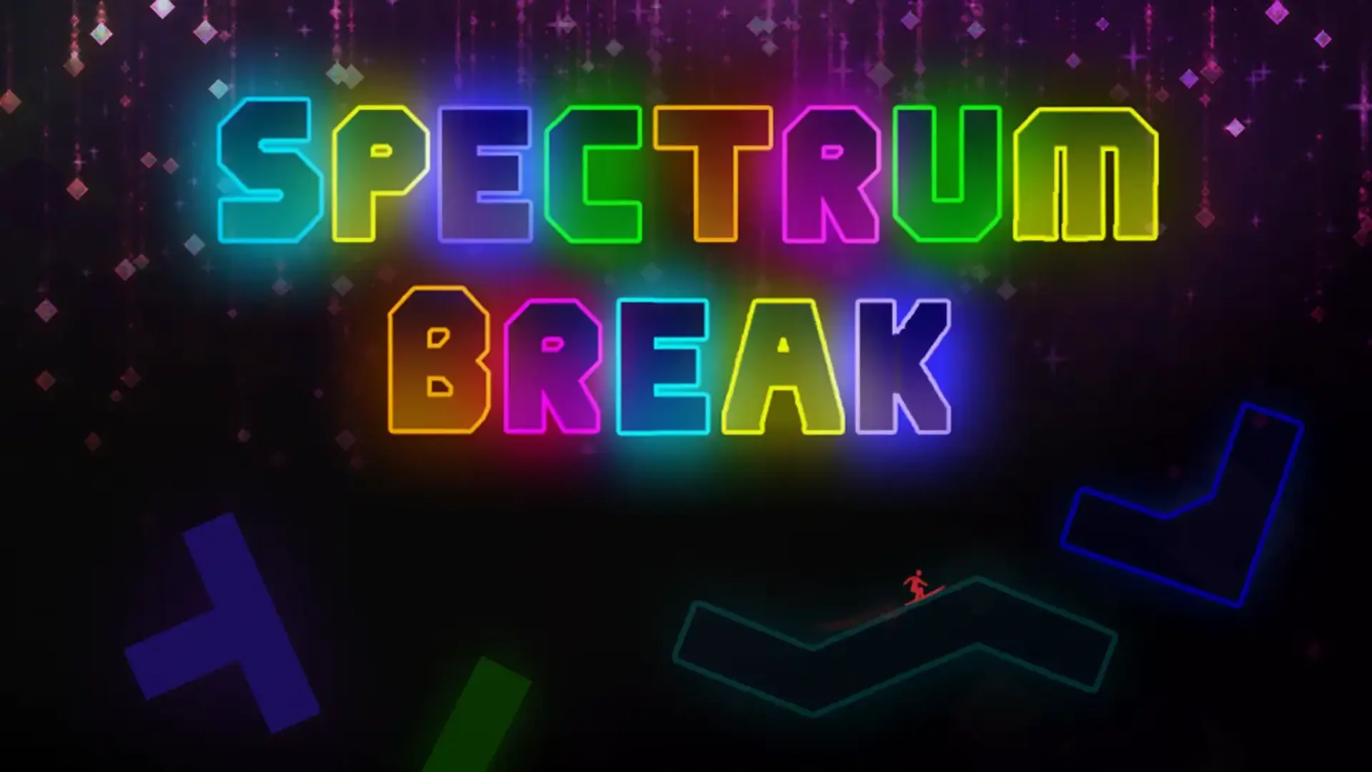 نمایشی از بازی مستقل و رنگارنگ Spectrum Break در فضایی بی جاذبه