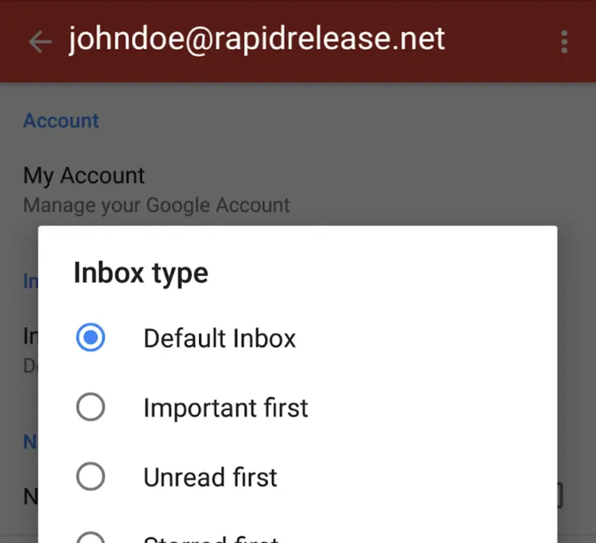 نسخه اندرویدی جدید جیمیل با پشتیبانی از inbox type های مختلف