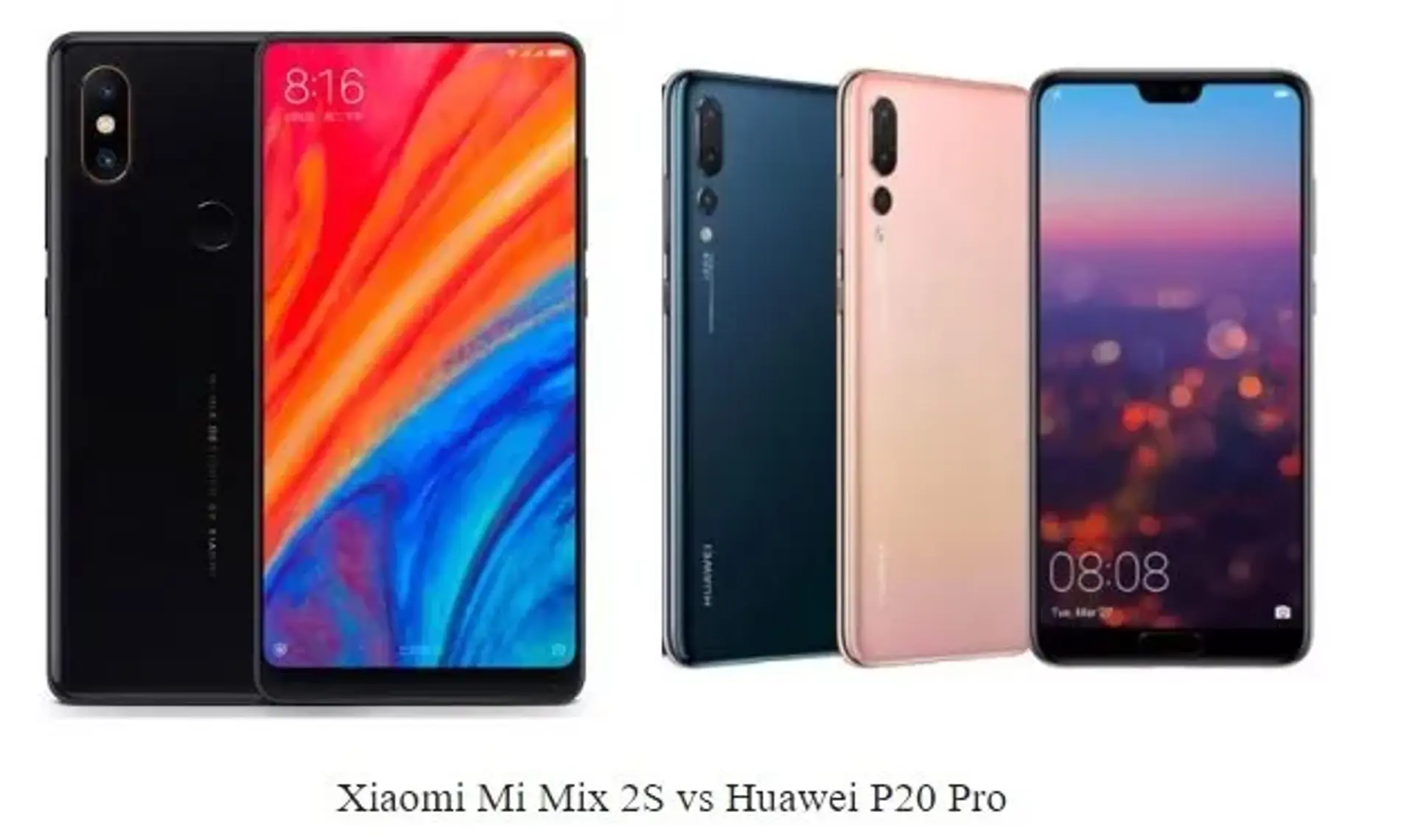 مقایسه گوشی شیائومی می میکس 2S و هواوی P20 پرو