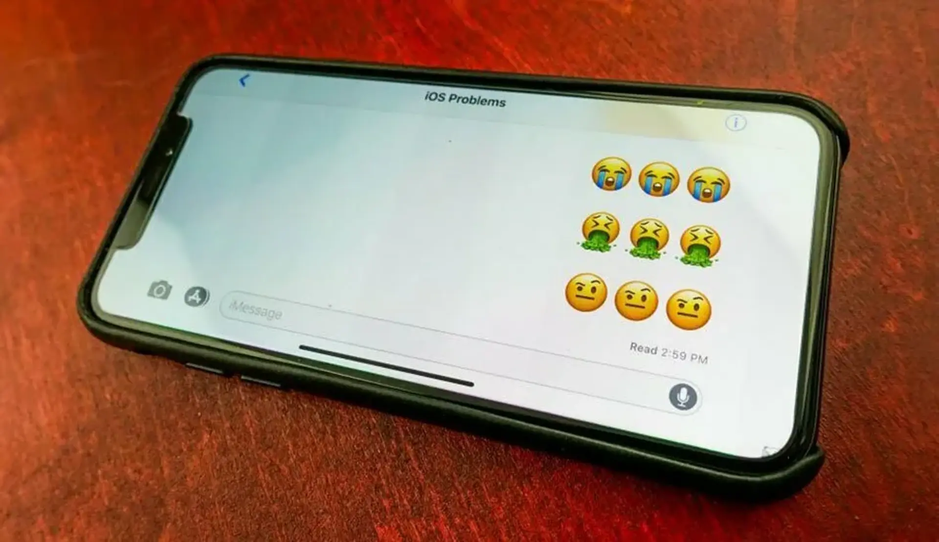 iOS 11 و مشکل پیامی که حاوی نقطه ای سیاه است