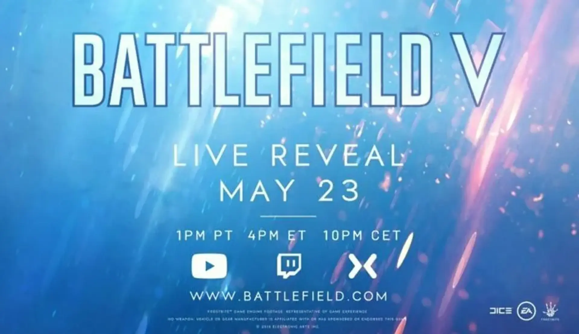 بازی Battlefield V هفته‌ی بعد رونمایی خواهد شد