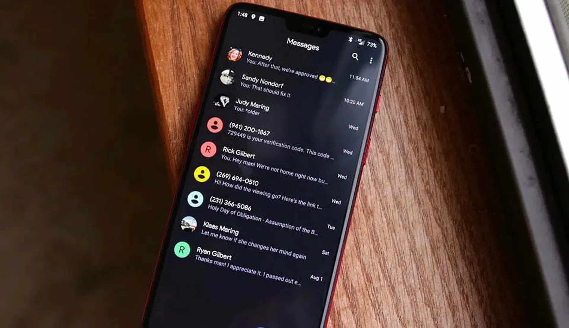 اپلیکیشن Android Messages بار دیگر به ویژگی حالت تاریک مجهز شد