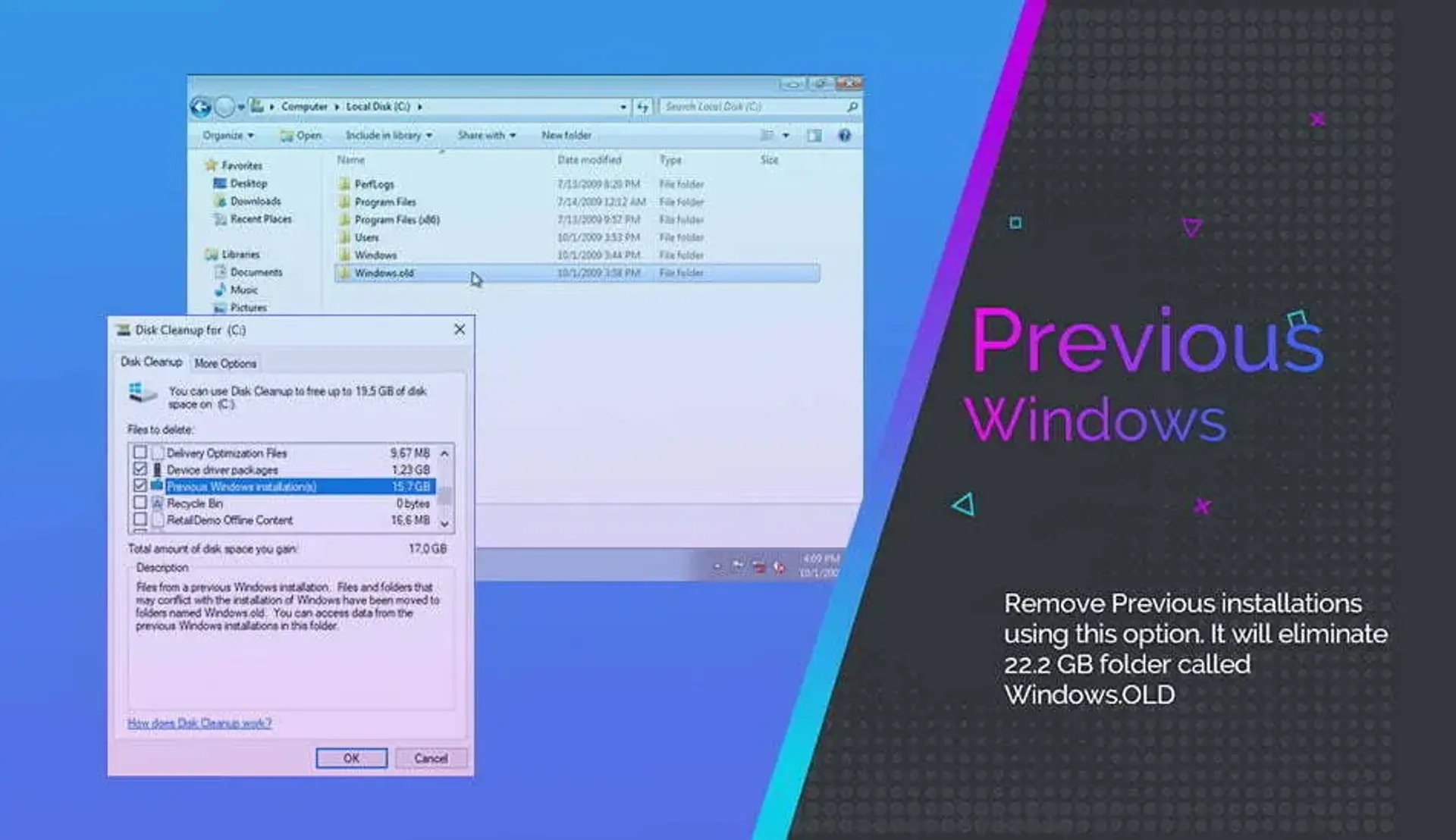 پوشه Windows.old چیست و چگونه از شر آن خلاص شویم؟