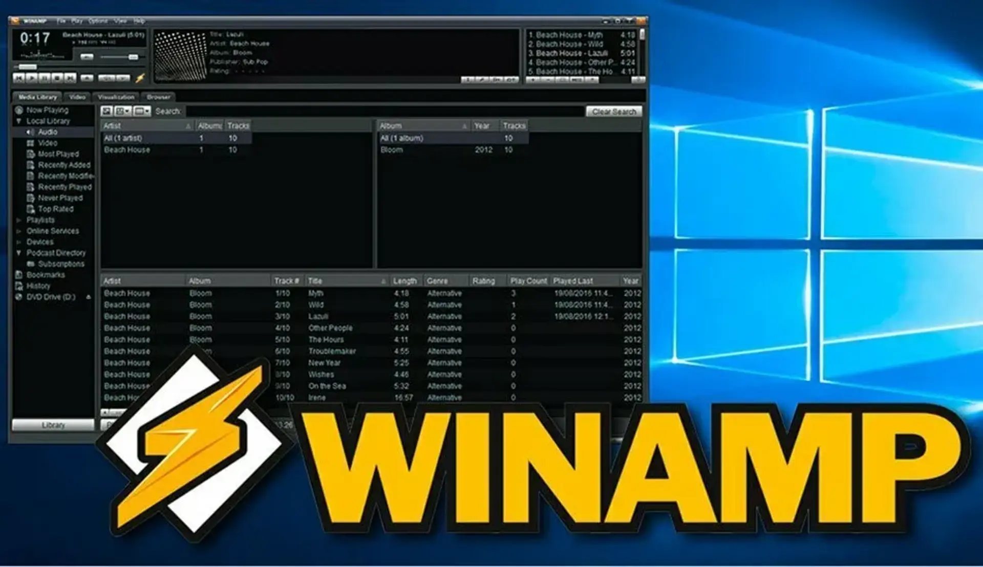 اپلیکیشن 21 ساله Winamp در سال 2019 باز می‌ گردد