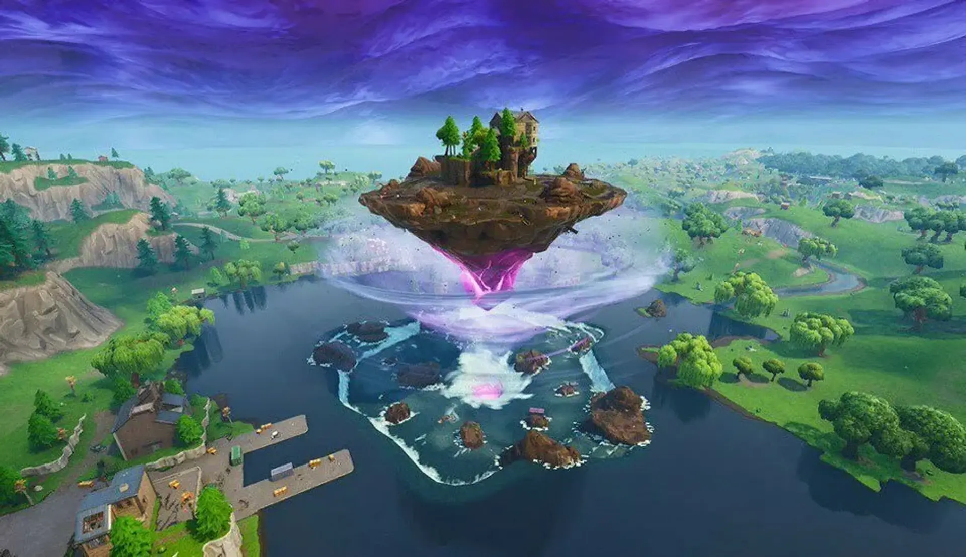 رون های بازی Fortnite به جزیره معلق منتقل می شوند