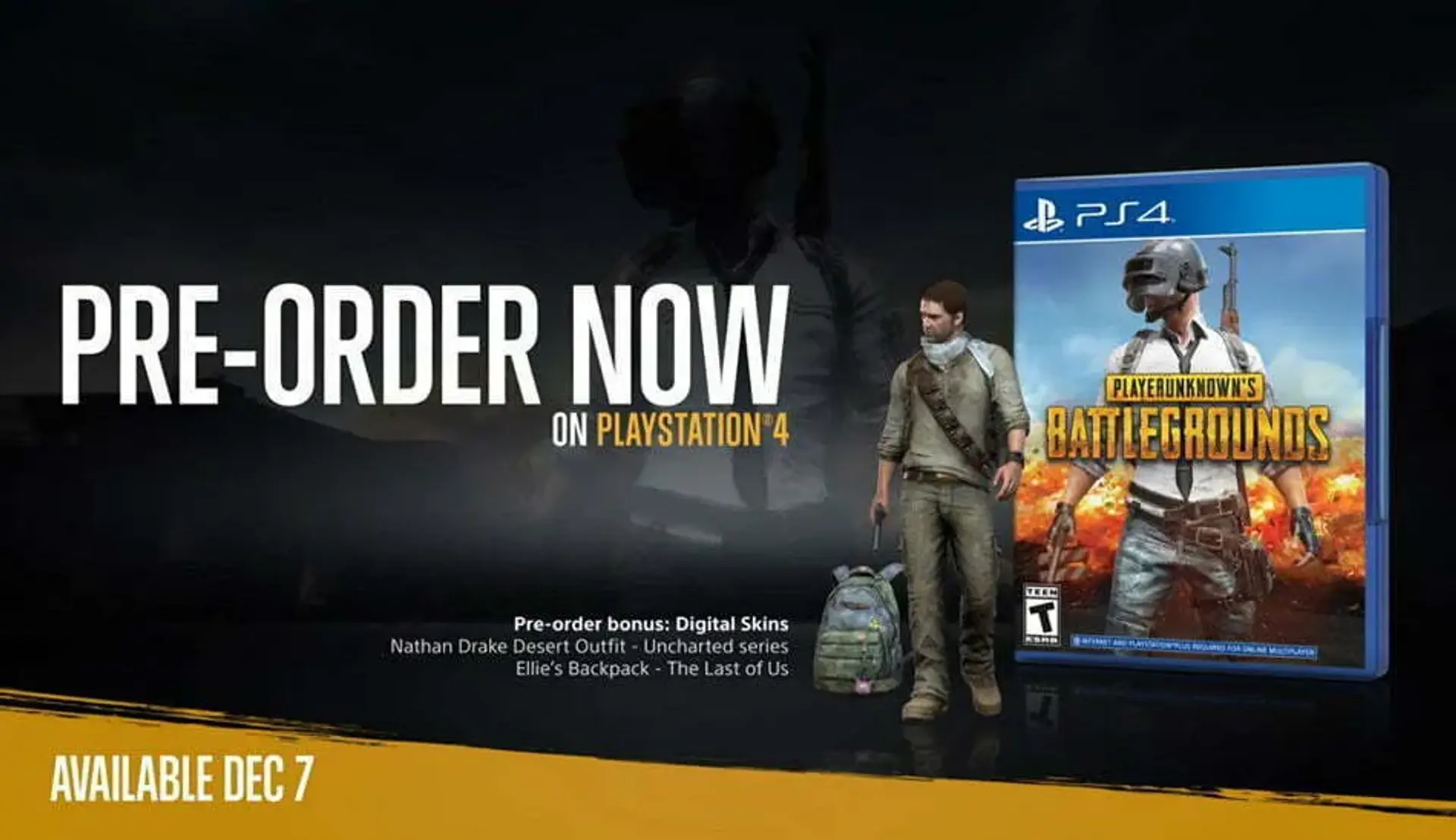 بازی PUBG با پوسته‌ های ظاهری انحصاری به پلی استیشن 4 می‌ آید