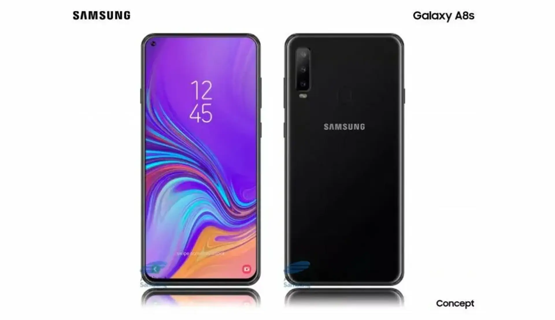 احتمال عرضه گلکسی A8s سامسونگ با صفحه نمایش Infinity-O