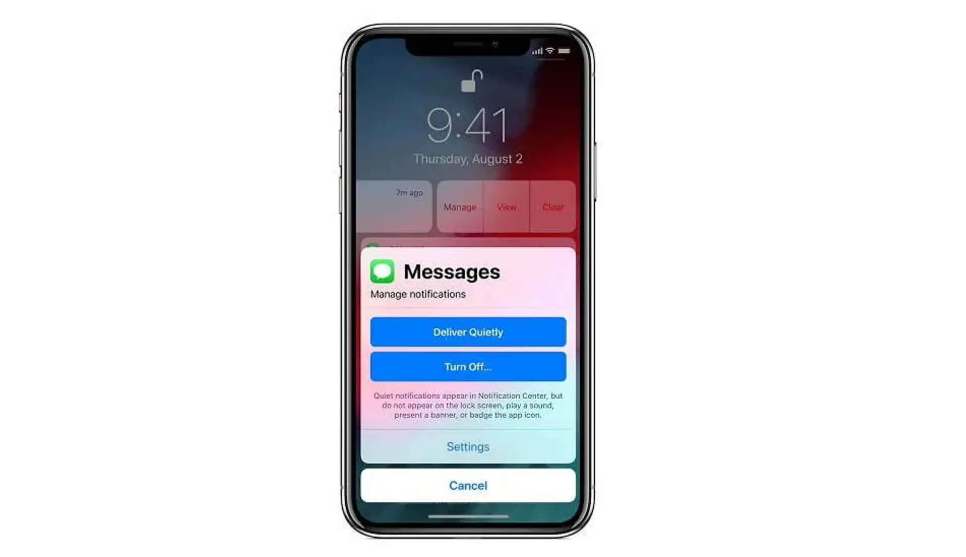 در iOS 12 چگونه از صفحه لاک اسکرین تنظیمات اعلان ها را تغییر دهیم؟