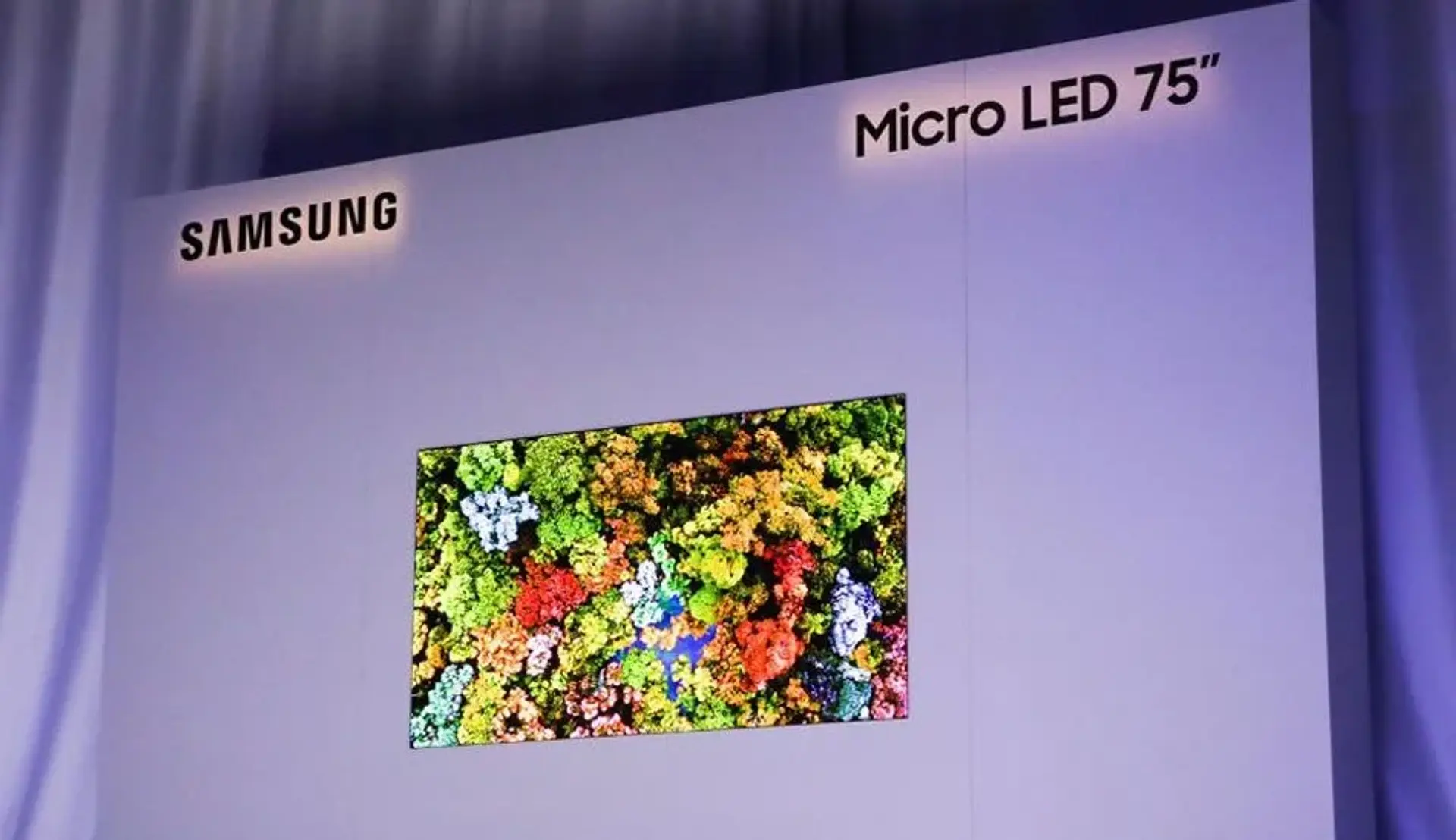 سامسونگ از تلویزیون ۷۵ اینچی میکرو LED خود رونمایی کرد (CES 2019)