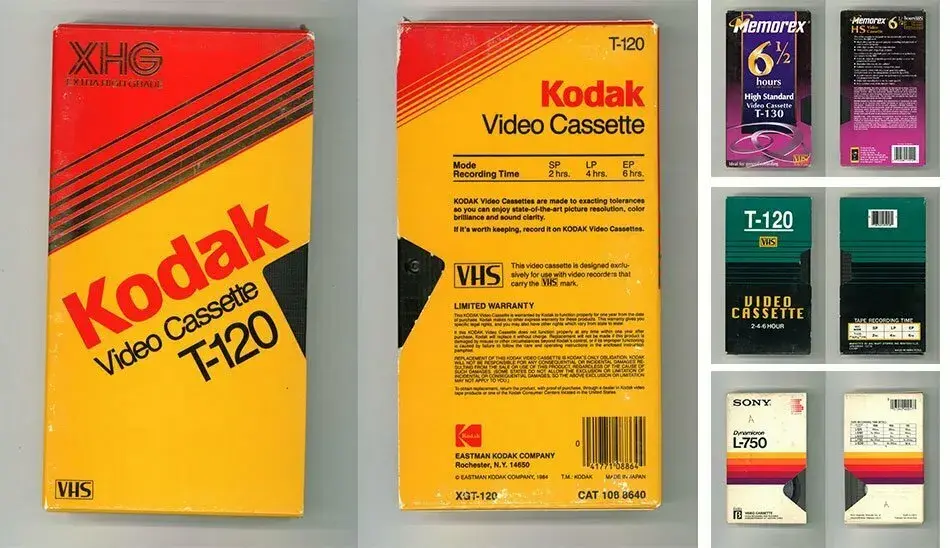 زیبایی چشم نواز جلد خالی نوارهای ویدیویی VHS را تماشا کنید