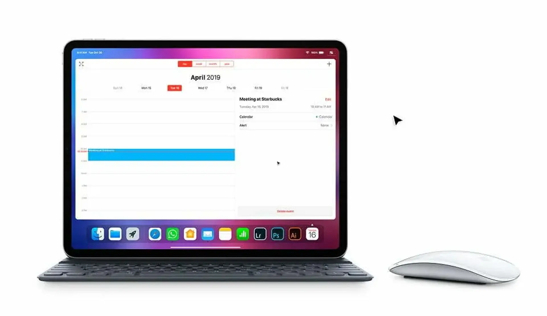 طرح مفهومی iOS 13 قابلیت پشتیبانی از موس را برای آیپد نشان می دهد