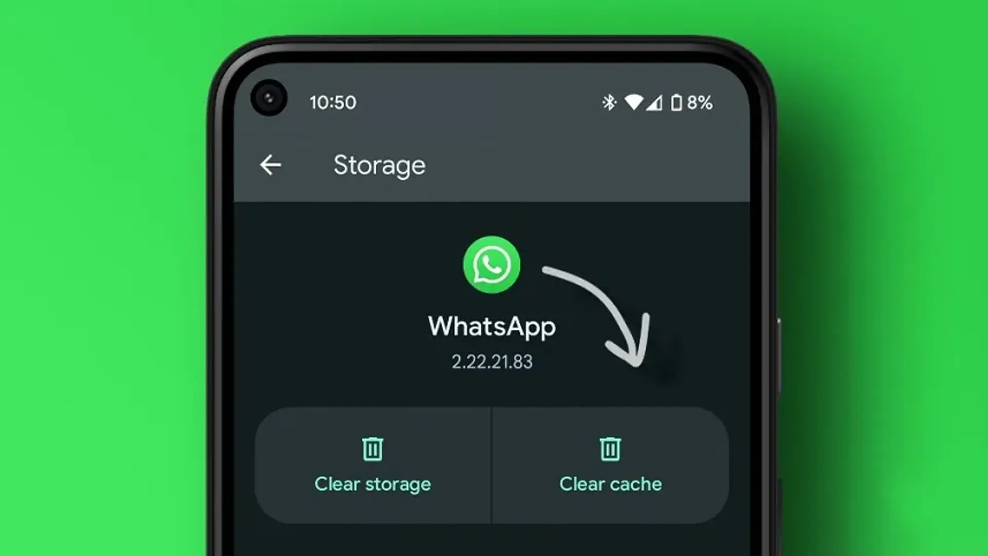 آموزش پاک کردن کش یا حافظه پنهان واتساپ