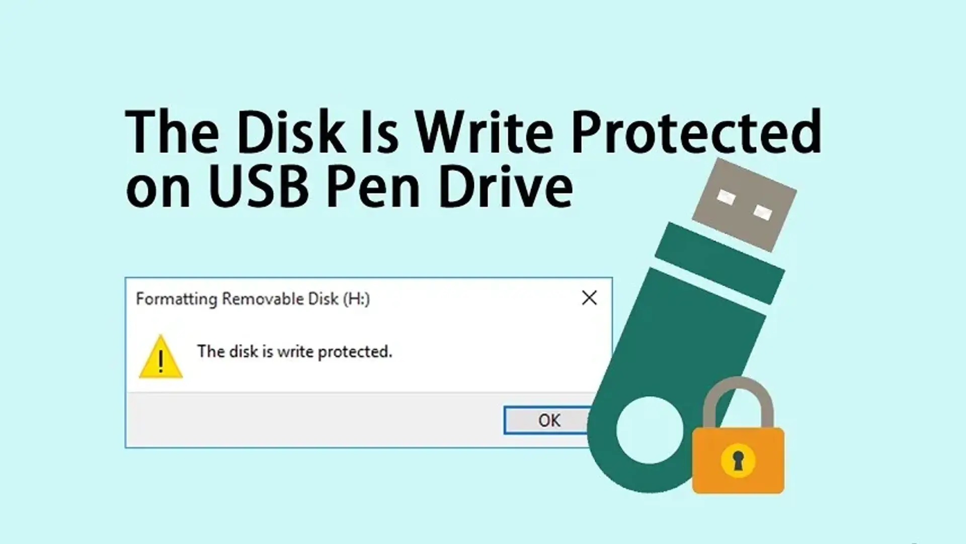 آموزش نحوه رفع ارور The Disk is Write Protected