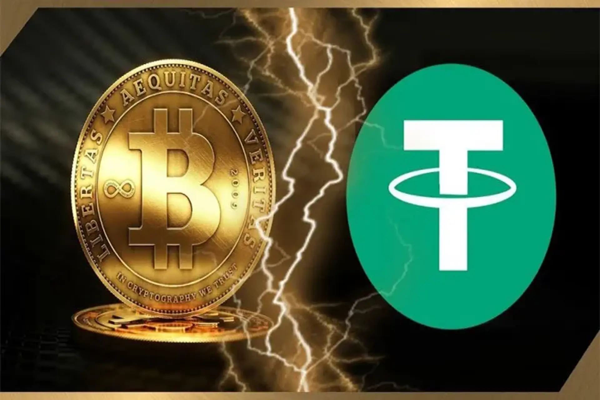 بررسی همبستگی قیمت تتر به بیت کوین