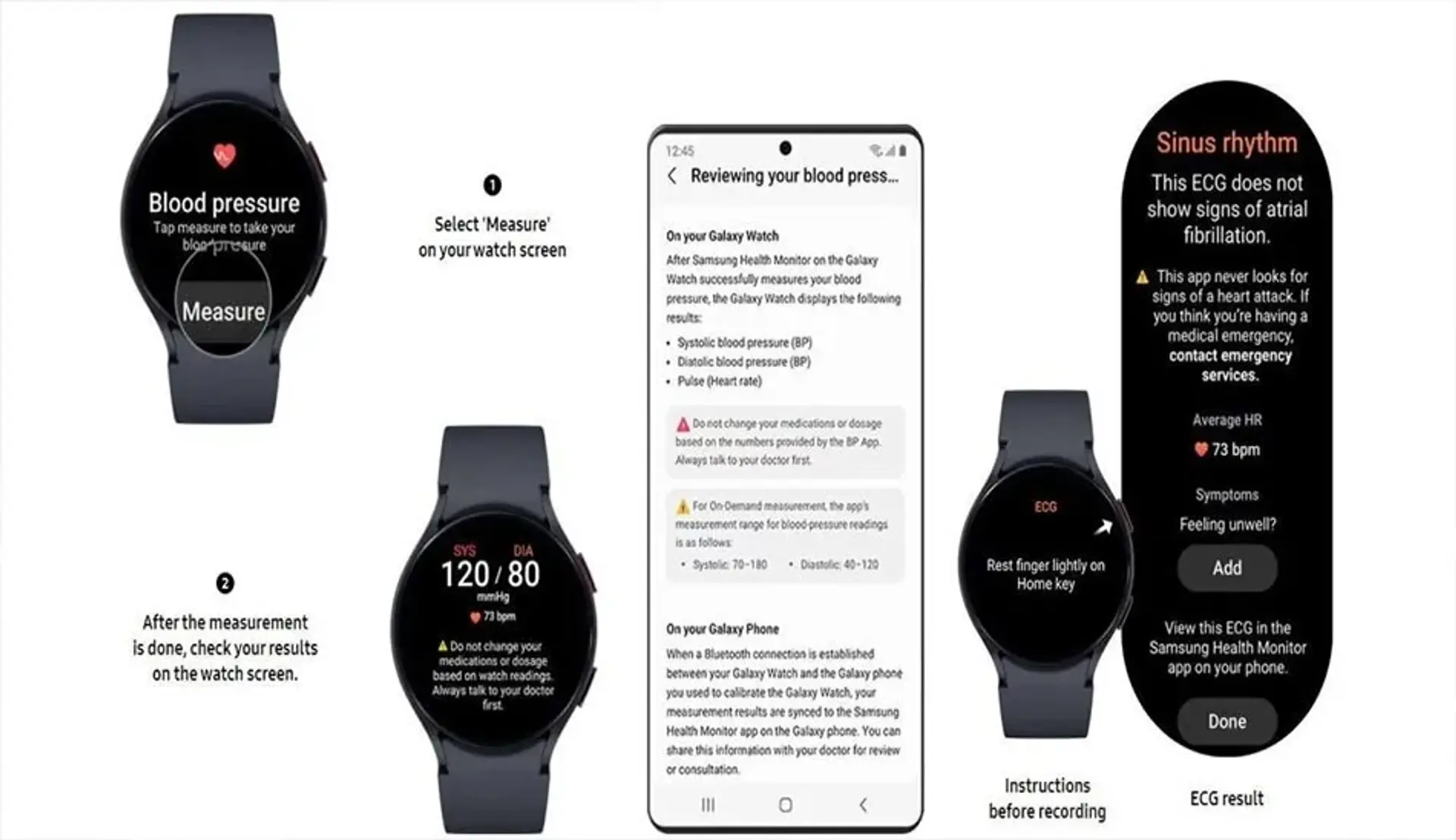 Galaxy Watch4، Watch5 و Watch6 بالاخره در هند از فشار خون و ECG پشتیبانی می کنند