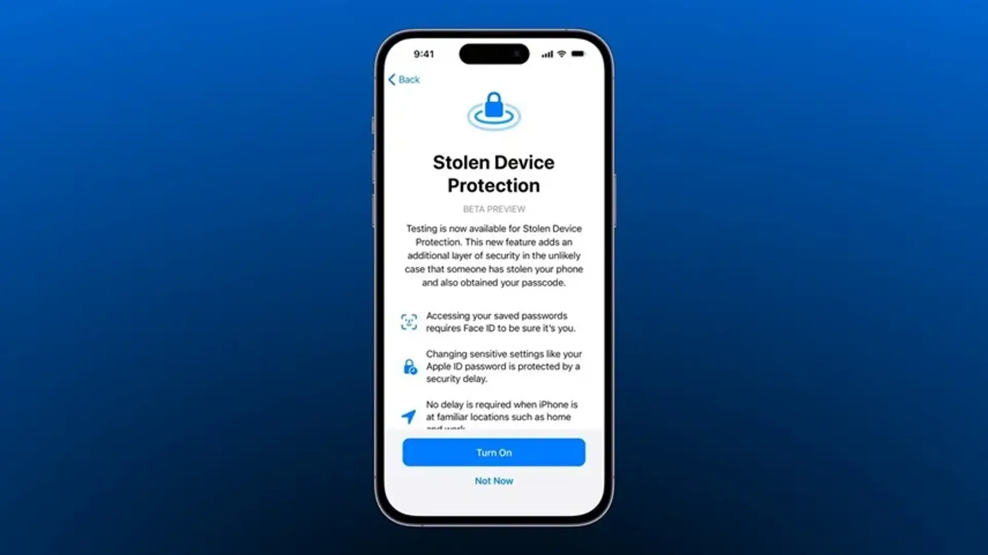 فعال کردن ویژگی ضد سرقت آیفون (Stolen Device Protection)