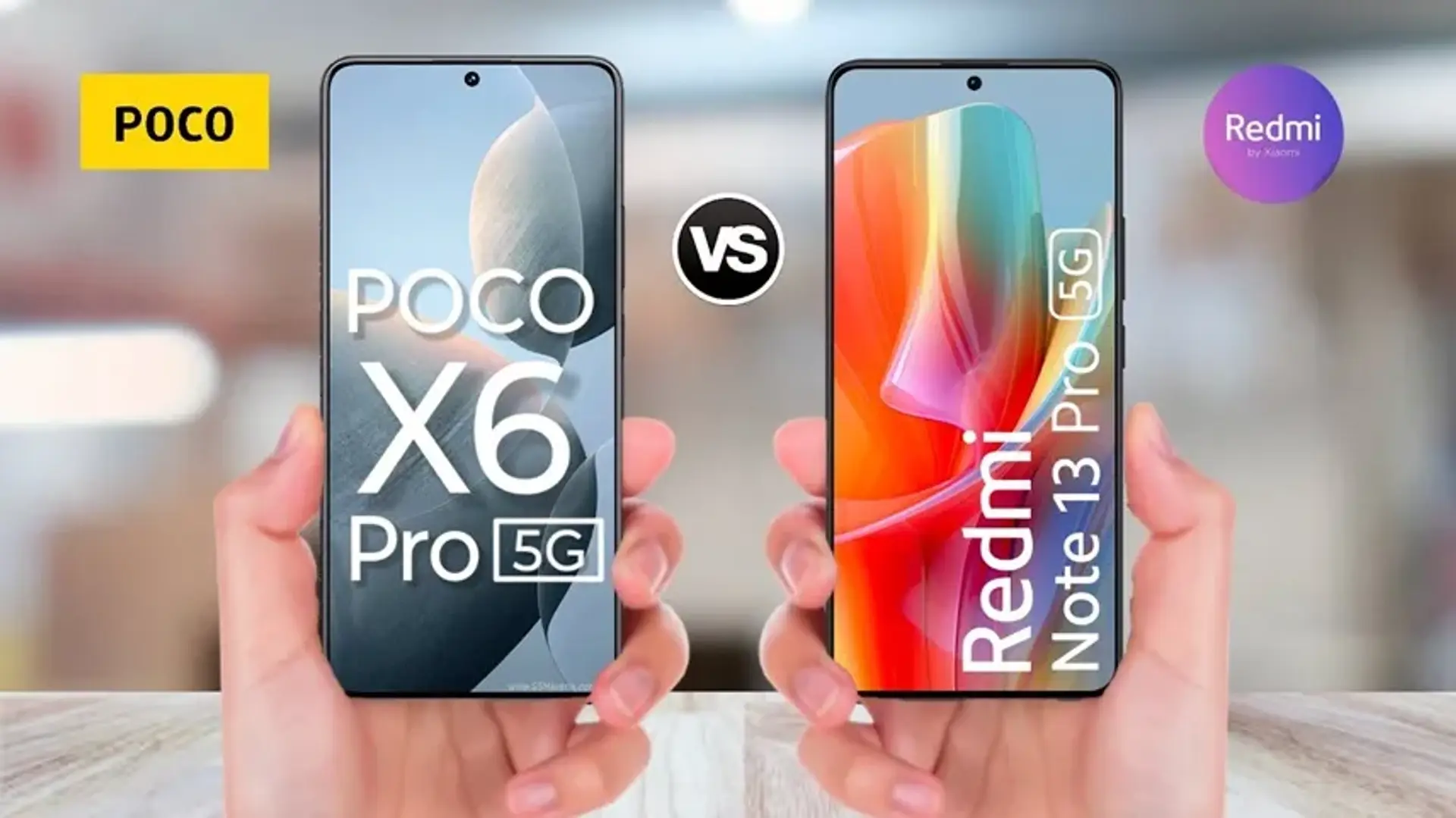 مقایسه گوشی Redmi Note 13 Pro 5G با Poco X6 Pro