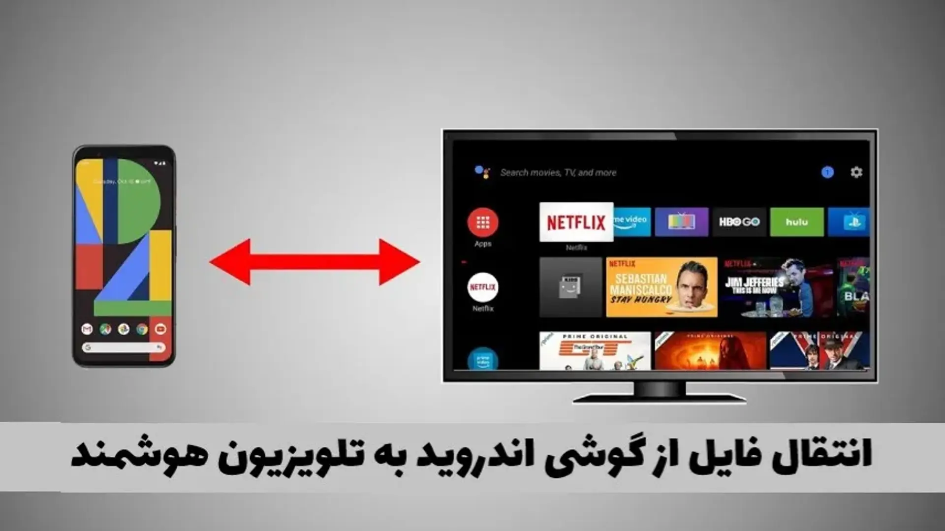 آموزش انتقال فایل از گوشی اندروید به تلویزیون هوشمند