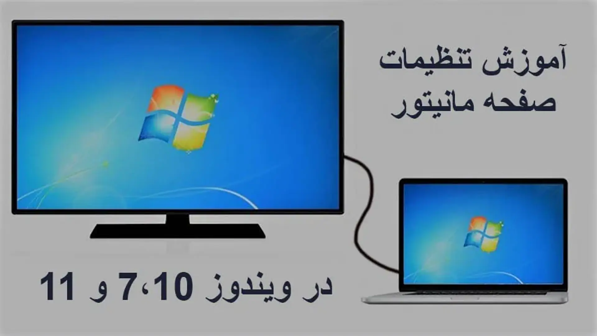 آموزش تنظیم اندازه صفحه مانیتور در ویندوز ۱۱، ۱۰ و ۷