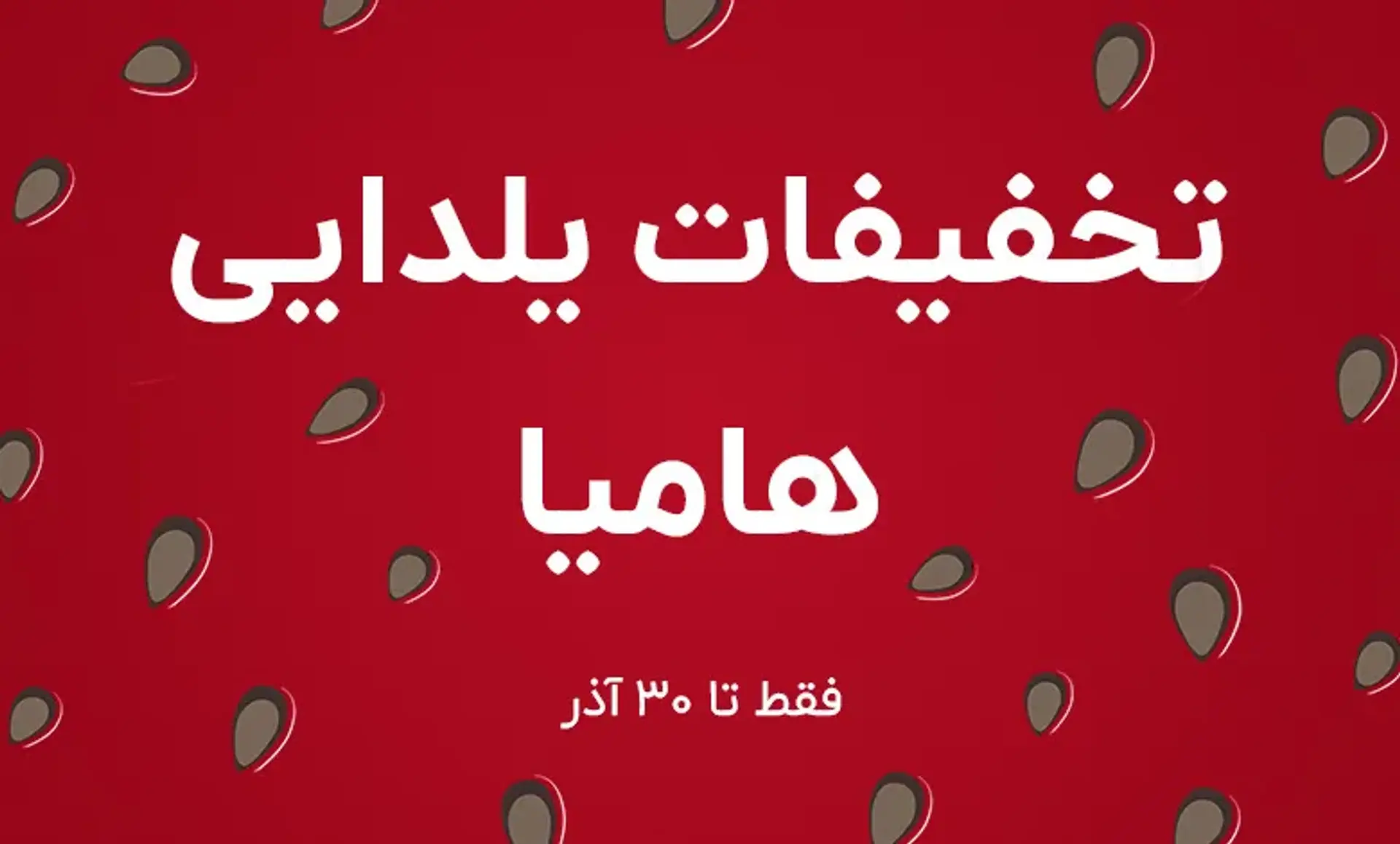 یلدای شگفت‌انگیز با تخفیفات ویژه هامیا
