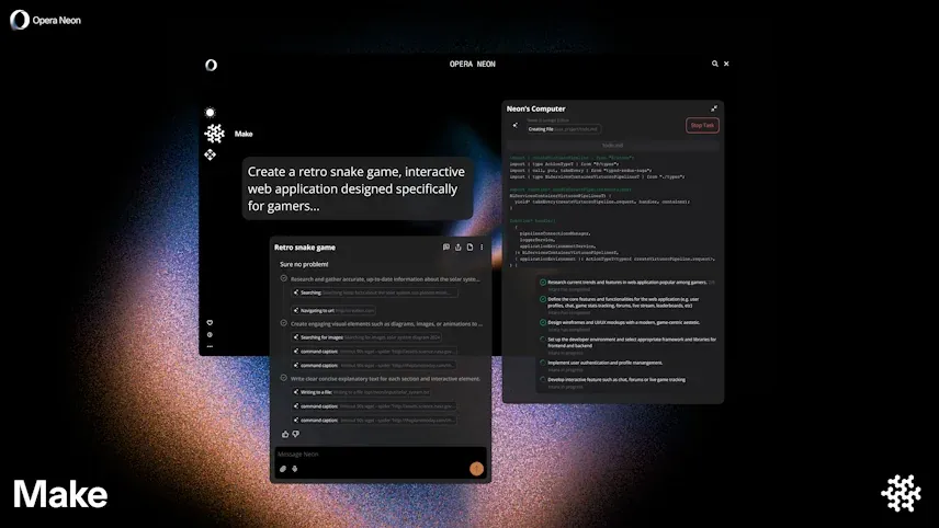 مرورگر Opera Neon