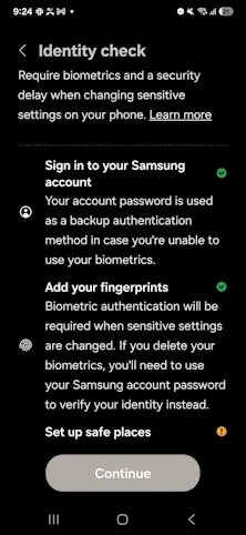 سامسونگ ویژگی ضد سرقت one ui
