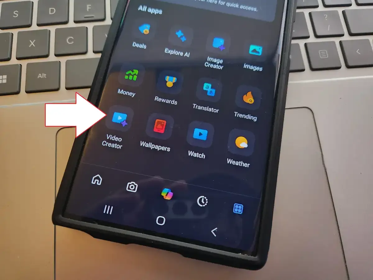 The “Video Creator” tool
