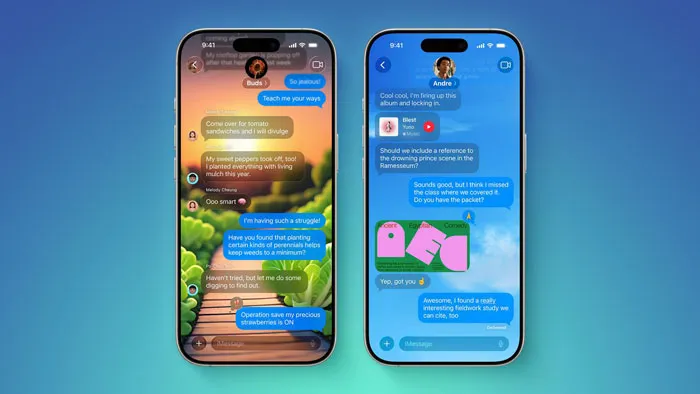 پیش نیاز های تغییر پس زمینه پیام ها در iOS 26 چیست؟