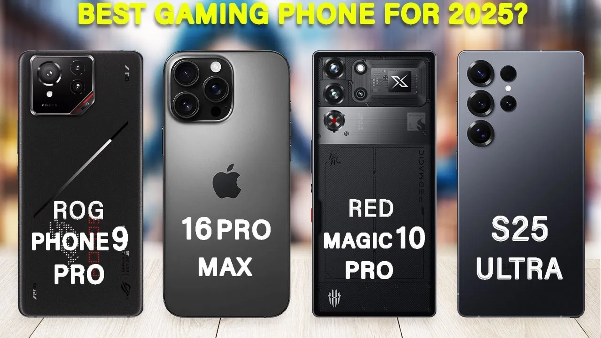 نبرد غول‌ها! بهترین گوشی گیمینگ 2025 کدومه؟ S25 Ultra vs ROG 9 Pro vs Red Magic 10 Pro vs iPhone 16 Pro Max