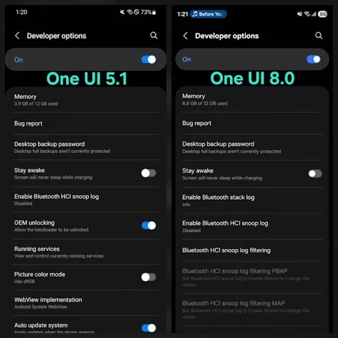 رابط کاربری One UI 8 آنلاک کردن بوت لودر