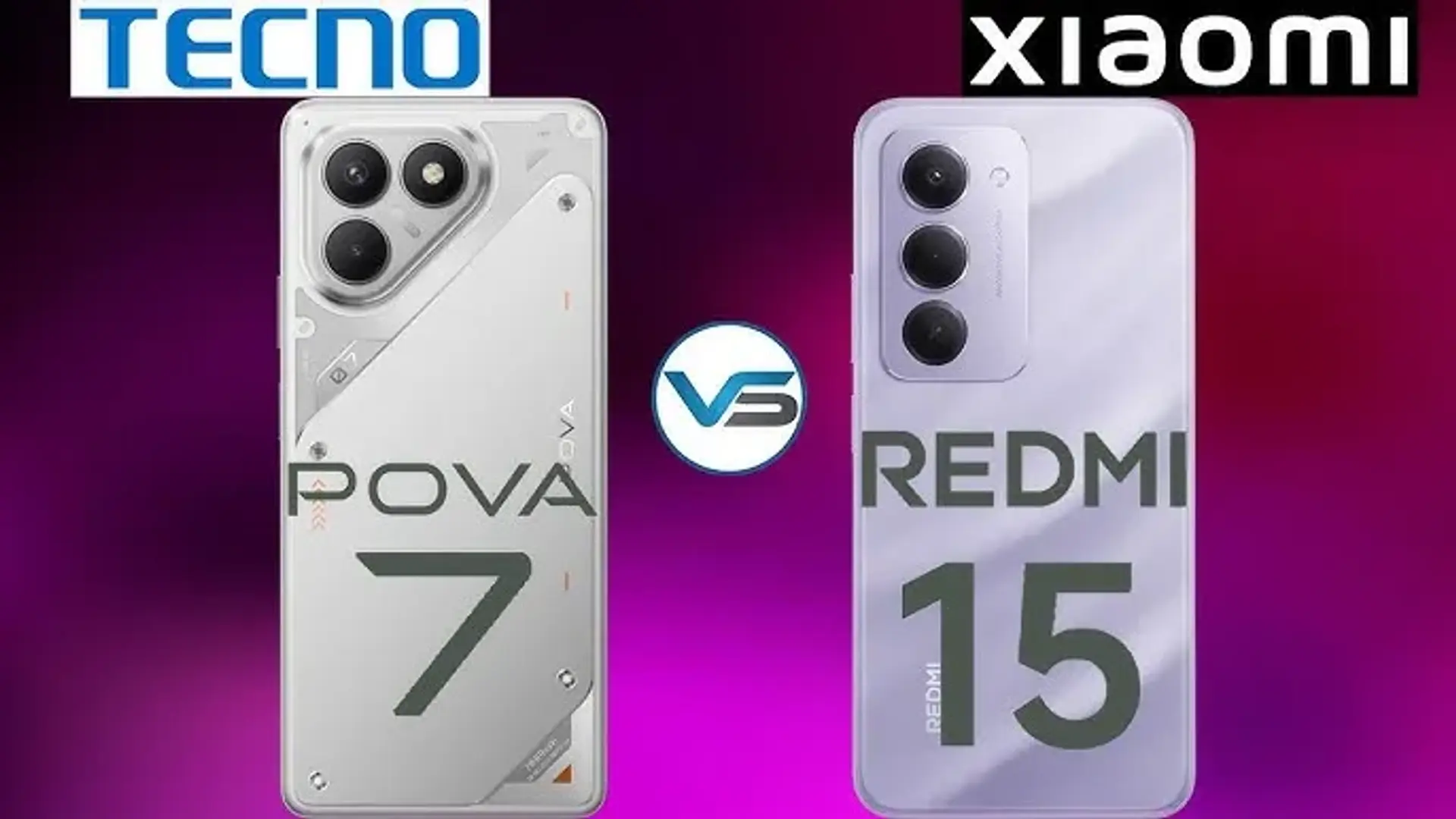 Redmi 15 در برابر Tecno Pova 7 — جدال بزرگ میان‌رده‌های ۲۰۲۵