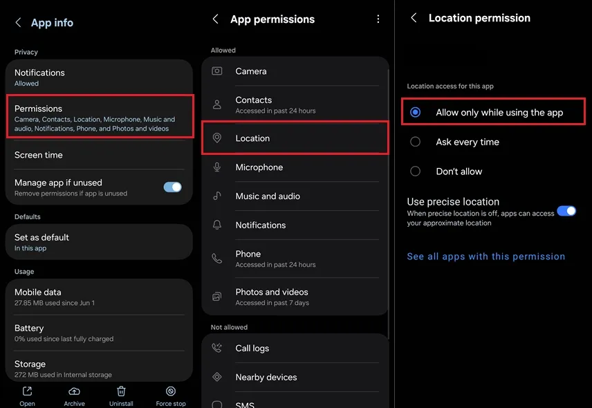 ثبت موقعیت در بله