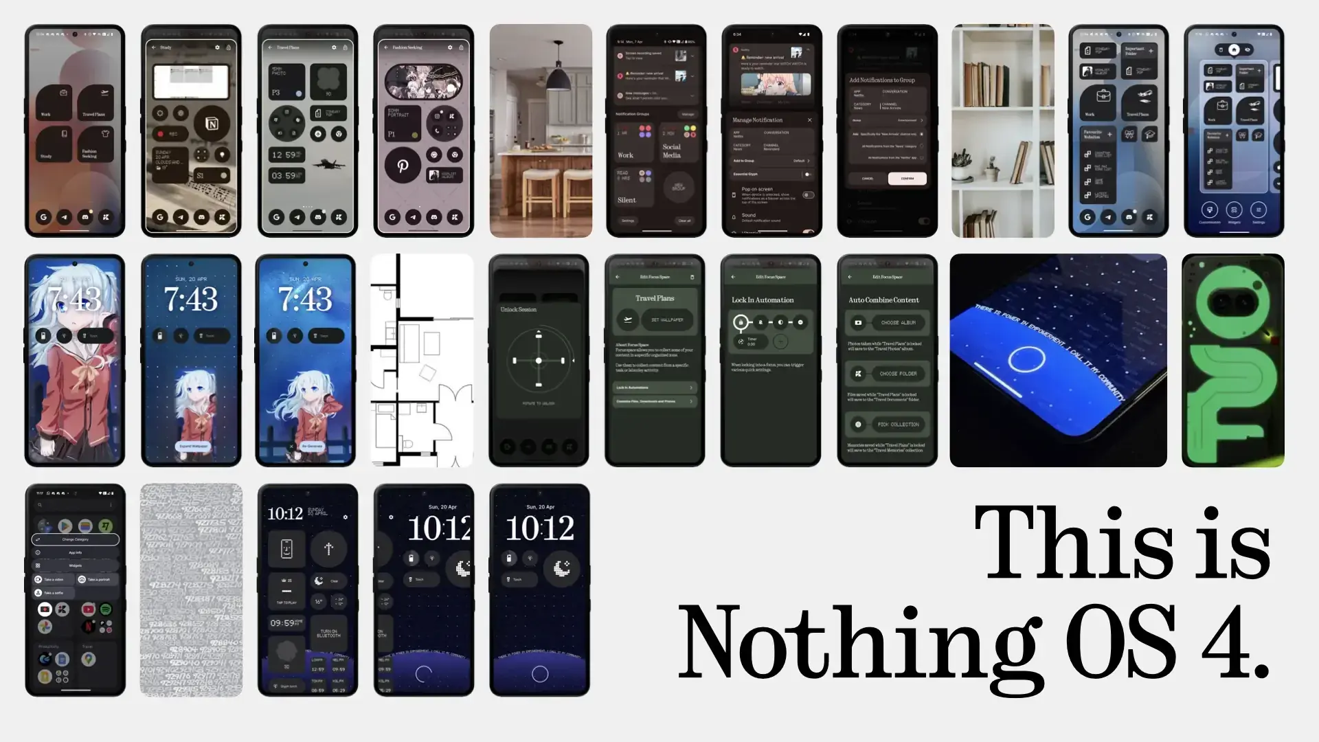 ناتینگ از Nothing OS 4.0 با طراحی تازه و قابلیت‌های هوشمند رونمایی کرد
