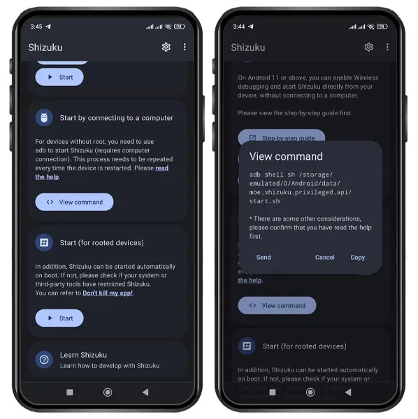 گزینه Start by Connecting to a Computer