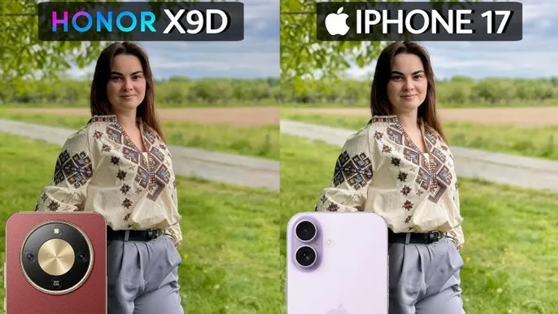 رقابت دوربین‌ها: Honor X9D 5G در برابر iPhone 17