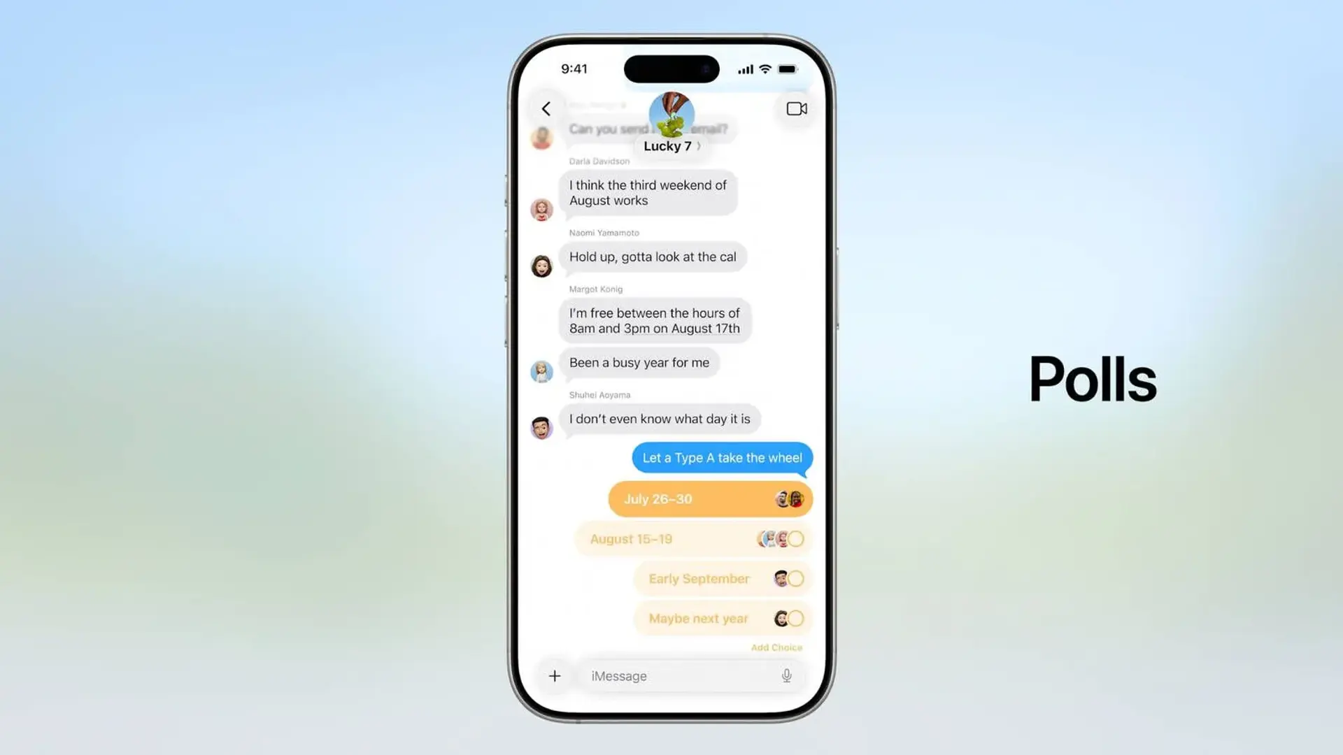 نحوه ساخت نظرسنجی با Messages در سیستم‌عامل iOS 26