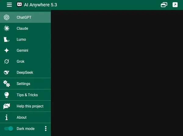 افزونه AI Anywhere for ChatGPT