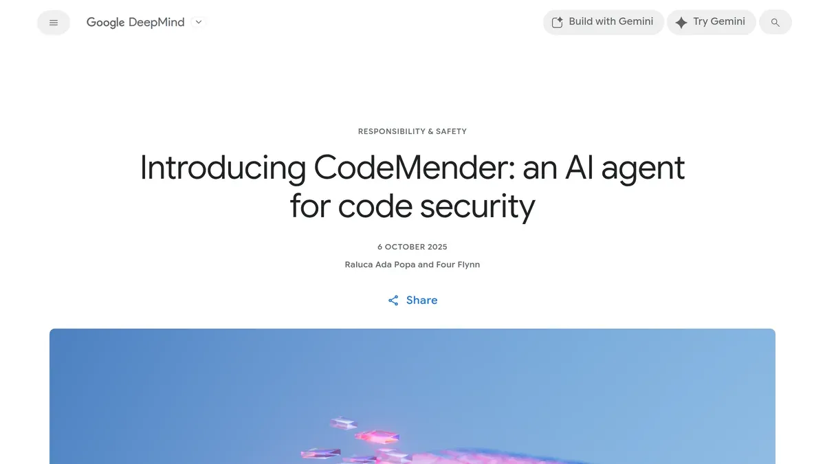 رونمایی گوگل از CodeMender؛ هوش مصنوعی برای رفع خودکار آسیب‌پذیری‌های امنیتی کد